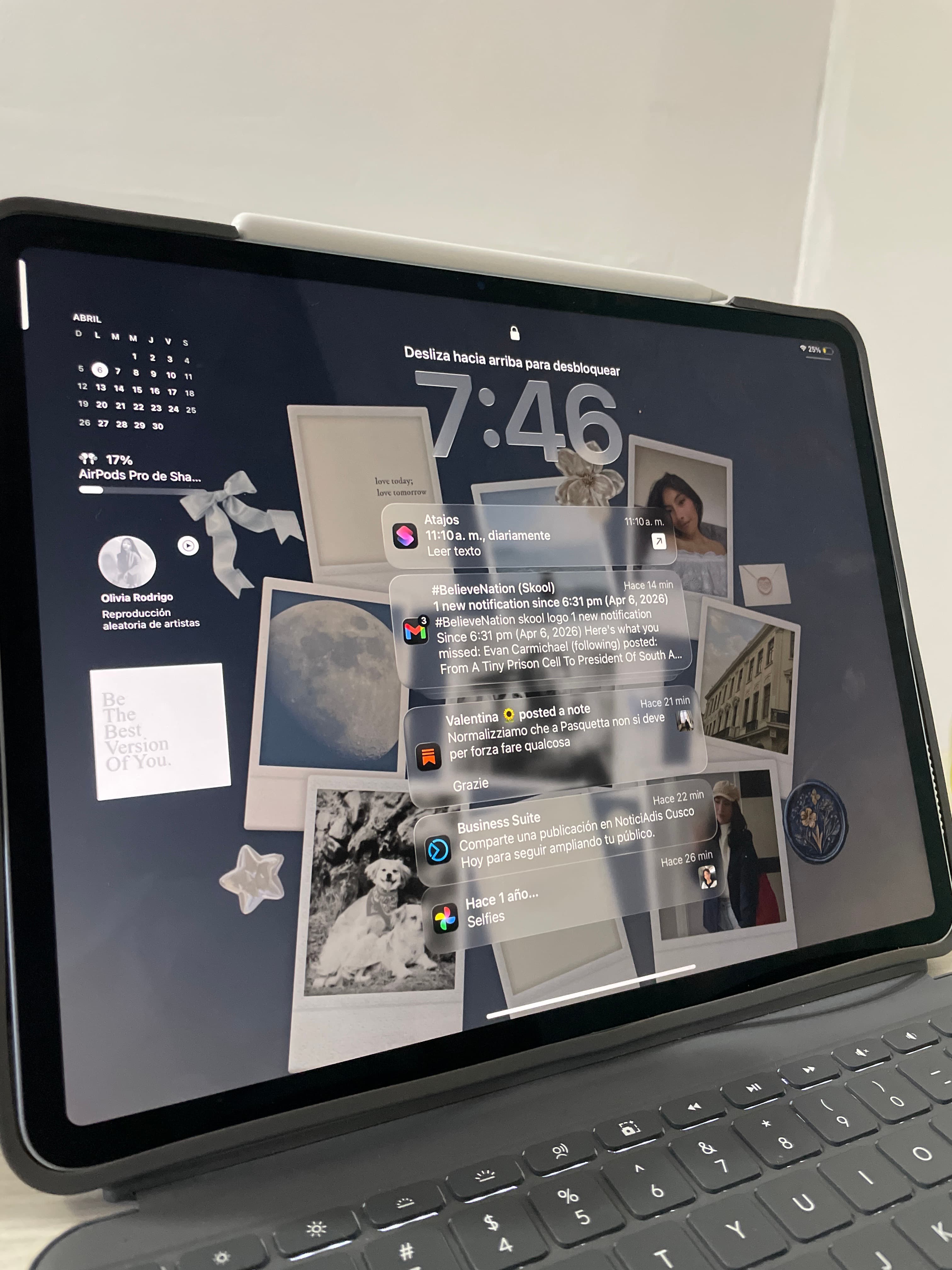iPad Pro C/ Teclado Logitech & Apple Pencil 2da Gen