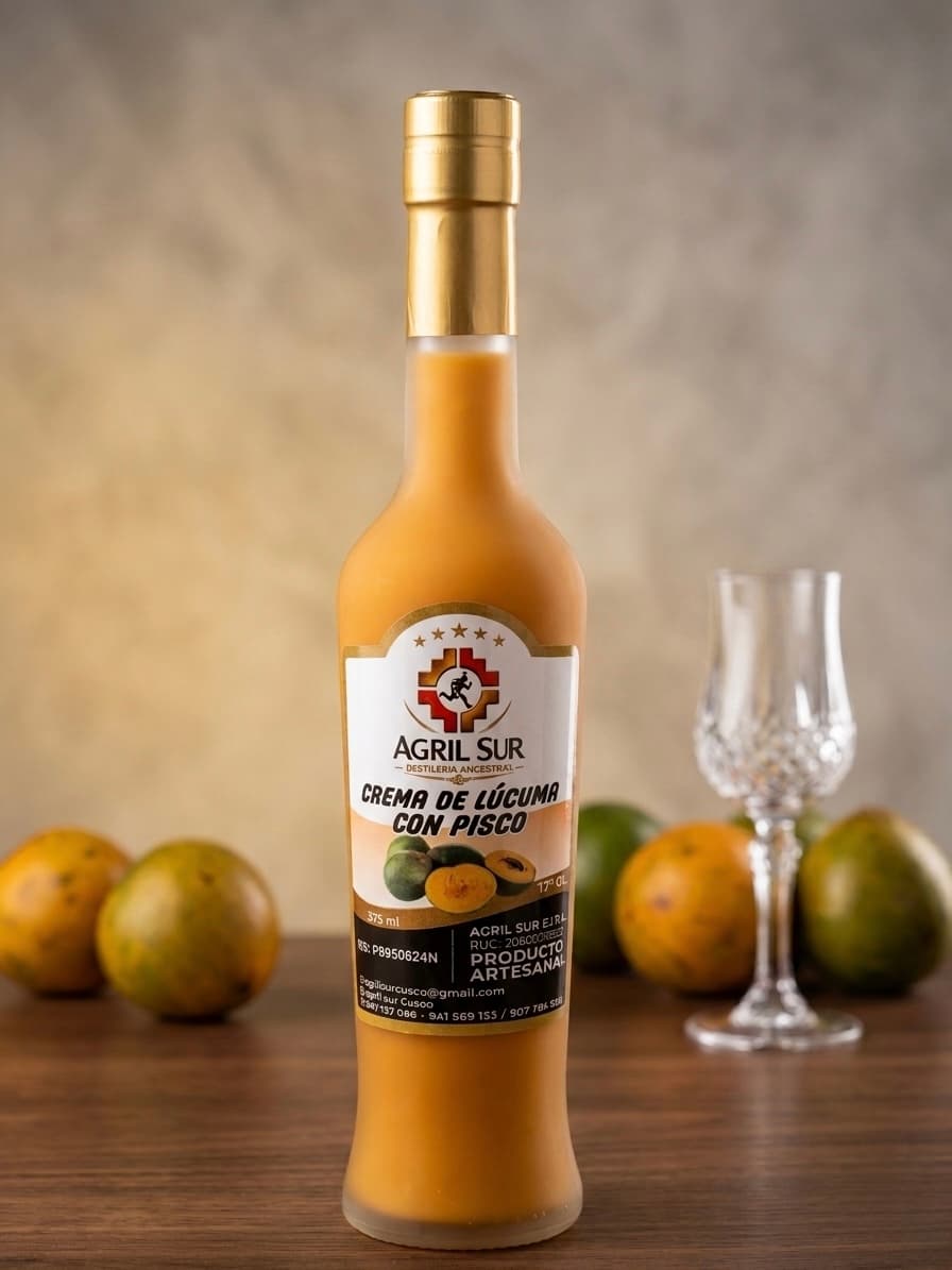 Crema de lúcuma con pisco